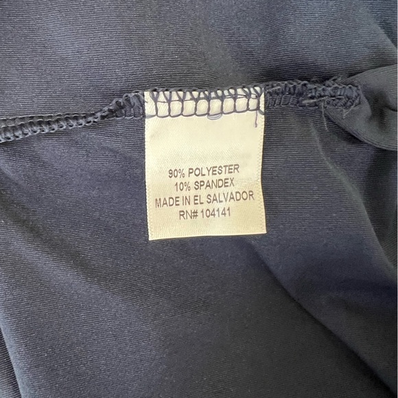 NWT Lady Hagen Solid Navy Blue UV UPF 50+ Long Sleeve Golf Dress, size XL - Picture 8 of 10